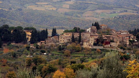The town of Greve in Chianti