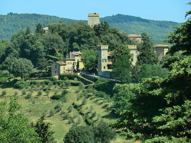 View of Panzano in Chianti