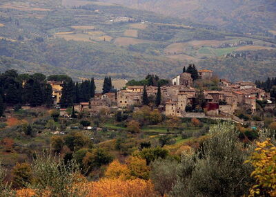 The town of Greve in Chianti
