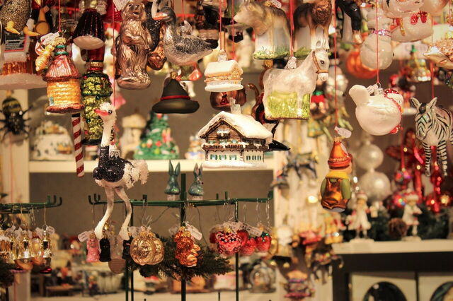 Stall at a Christmas market