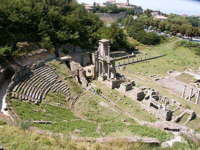 ancient roman theatre in volterra