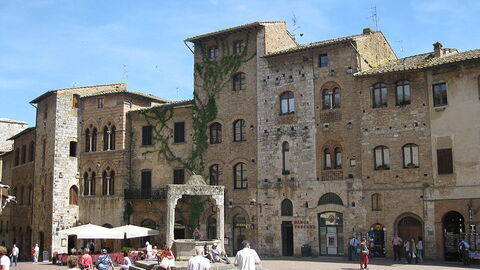 View of piazza della cisterna
