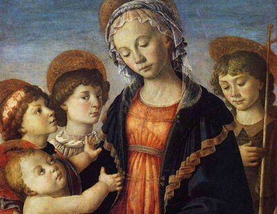 The Virgin and Child with Two Angels and the Young St John the Baptist, Botticelli