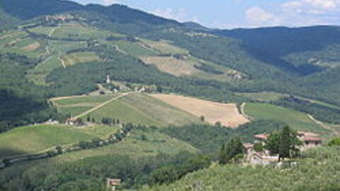view of valley near radda in chianti