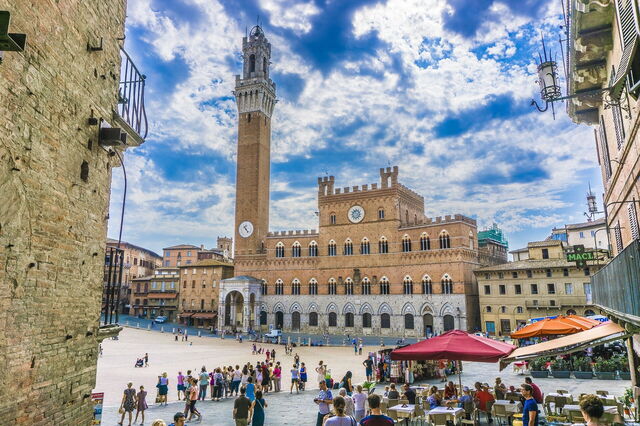 City centre of Siena