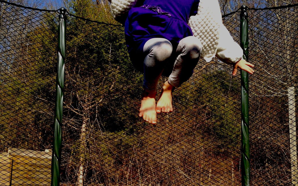 Fun On A  Trampoline!