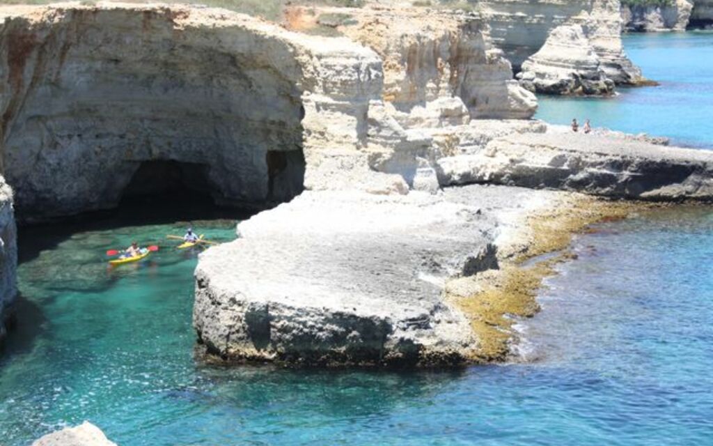 Admiring the sea near Otranto, Italy