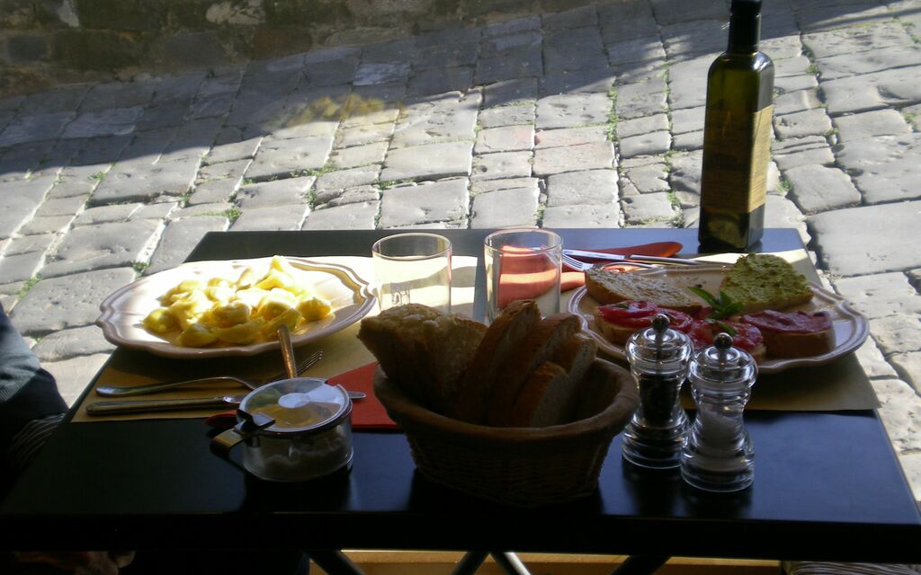 The delicius local food of Montalcino, Tuscany