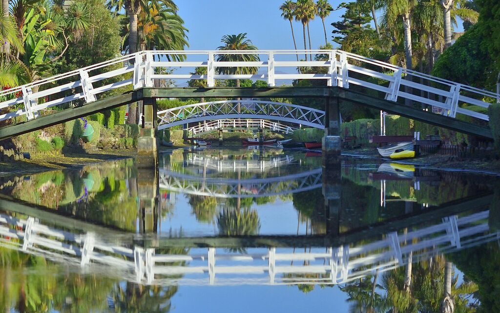 Sunrise at Venice Beach canals