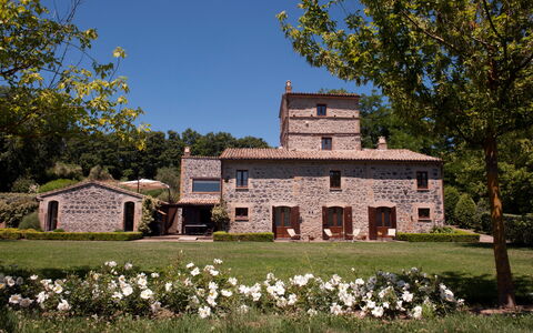 Casale Porano: House, Home, Property, Estate, Building, Farmhouse, Rural Area, Real Estate, Tree, Cottage