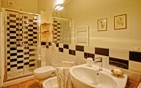 Villa Marietta: Bathroom, Room, Property, Tile, Interior Design, Wall, Building, Real Estate, House, Plumbing Fixture