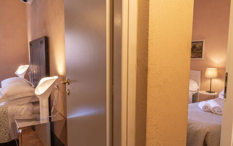 Il Pigionale: Interior Design, Wall, Furniture, Floor, Bedroom, Bed, Wood, Flooring, Bed Sheet, Room