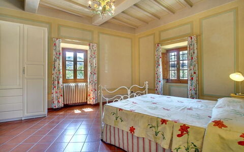 Villa Stolli: Bedroom, Room, Property, Bed, Ceiling, Furniture, Bed Frame, Interior Design, Building, Bed Sheet