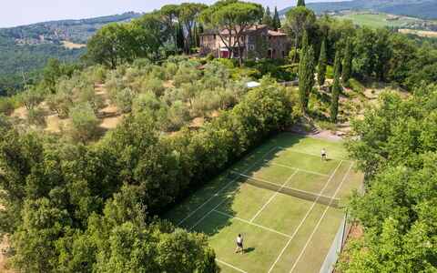 Villa Le Corti: Tree, Vegetation, Bird'S-Eye View, Landscape, Land Lot, Aerial Photography, Estate, Garden, Landscaping, Plantation