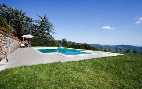 Casa Cristina: Property, Swimming Pool, Real Estate, House, Residential Area, Home, Grass, Estate, Land Lot, Building