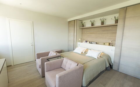 Villa Degli Ulivi: Room, Property, Furniture, Bedroom, Interior Design, Bed, Floor, Building, Wall, House