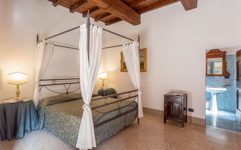 Villa Francesca: Bed, Room, Property, Furniture, Bedroom, Floor, Bed Frame, Ceiling, Interior Design, House