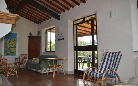 Villa Cafaggiola: Property, Room, Building, House, Furniture, Interior Design, Living Room, Floor, Real Estate, Table