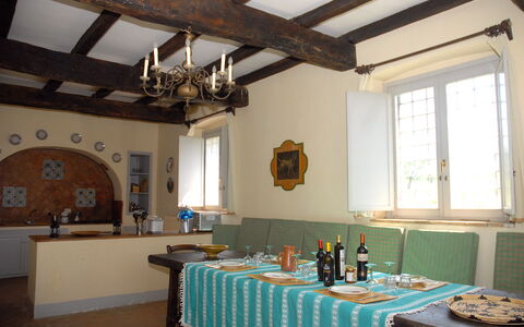 Podere San Giovanni: Table, Property, Furniture, Building, Window, Picture Frame, House, Interior Design, Architecture, Decoration