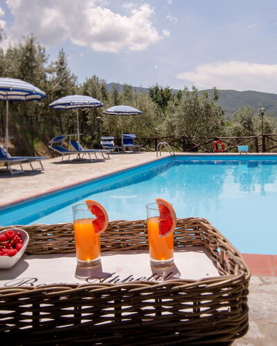 Villa Le Capanne: Swimming Pool, Resort, Property, Leisure, Vacation, Real Estate, Building, Outdoor Furniture, Sunlounger, Villa