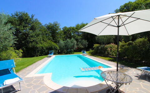 Villa Gioiosa: Sky, Plant, Swimming Pool, Blue, Building, Green, Tree, Shade, Outdoor Furniture, Sunlounger