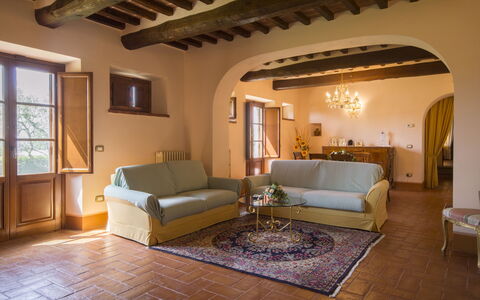 Villa Il Sasso: Room, Property, Furniture, Interior Design, Building, Ceiling, Living Room, House, Home, Real Estate