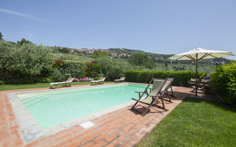 Villa Il Sasso: Property, Swimming Pool, Real Estate, Backyard, House, Building, Resort, Vacation, Estate, Grass