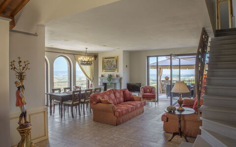 Villa Di Cinzia: Room, Property, Living Room, Building, Interior Design, Furniture, House, Real Estate, Home, Floor