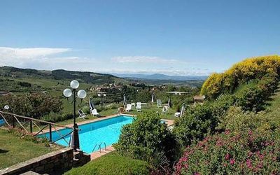 Montegonzi: Property, Natural Landscape, Swimming Pool, Real Estate, Vacation, House, Mountain, Sky, Estate, Villa