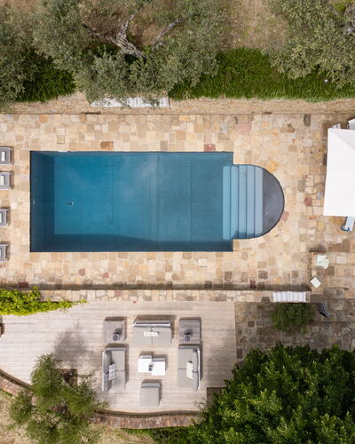Tenuta Pomona: Swimming Pool, Outdoor Furniture, Composite Material, Resort, Flagstone, Chair, Shade, Water Feature, Sunlounger, Design
