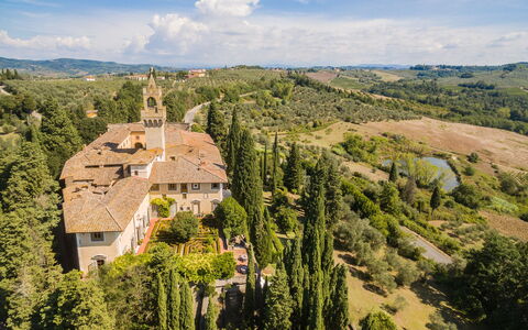 Montegufoni: Landmark, Aerial Photography, Tree, Hill, Hill Station, Photography, Rural Area, Village, Mountain, Landscape
