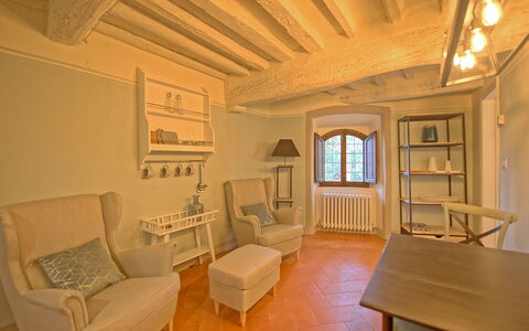 Montegufoni: Room, Property, Building, Furniture, Interior Design, House, Ceiling, Living Room, Real Estate, Home