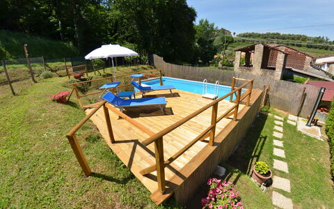 La Piccola Margherita: Property, Swimming Pool, House, Backyard, Leisure, Real Estate, Grass, Building, Shade, Vacation