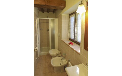 Poggio del Fabbro: Wall, Flooring, Floor, Plumbing Fixture, Bathroom, Interior Design, Plumbing, Bathroom Sink, Room, Door