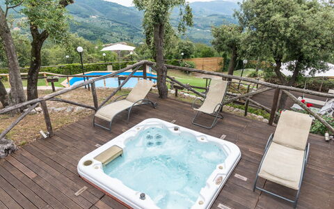 Villa Del Santo Bastiano: Property, Swimming Pool, Real Estate, Jacuzzi, House, Leisure, Estate, Building, Vacation, Tree