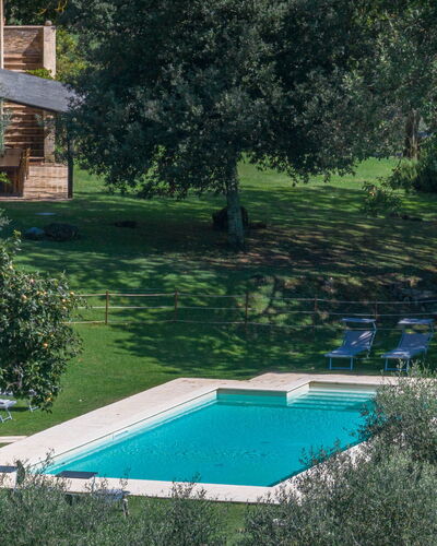 Castello D'Ombrone: Water, Plant, Building, Swimming Pool, Tree, Window, Natural Landscape, Shade, Grass, Shrub
