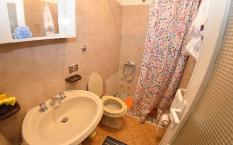 Casa Irene: Bathroom, Property, Room, Toilet Seat, Interior Design, Toilet, Tile, Floor, Bathroom Sink, Plumbing Fixture