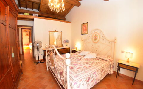 La Capannella: Bedroom, Bed, Room, Furniture, Property, Bed Sheet, Bed Frame, Building, Interior Design, Ceiling