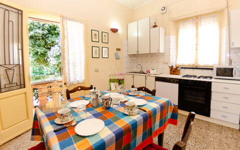 Villa Elisa: Property, Room, Furniture, Building, Interior Design, Home, Kitchen, Table, House, Real Estate