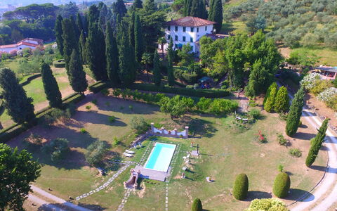 Villa Il Borghetto: Aerial Photography, Bird'S-Eye View, Property, Estate, Landscape, Photography, Tree, Architecture, Building, House
