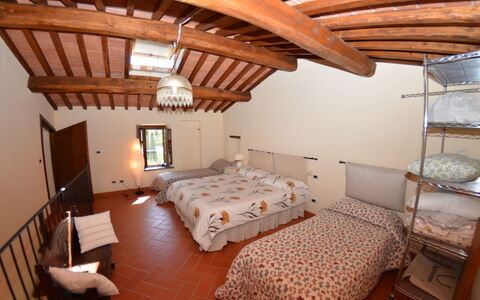 Al Vecchio Pozzo: Bedroom, Room, Property, Furniture, Bed, Building, Ceiling, Beam, Interior Design, Bed Sheet