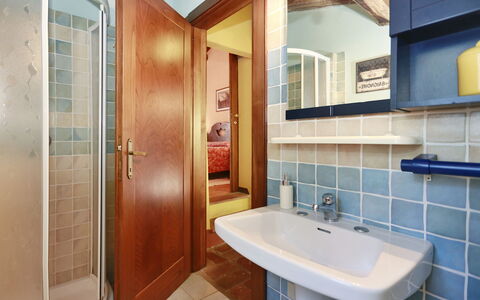 Borgo Antico Paolo: Bathroom, Property, Room, Building, Real Estate, Tile, Interior Design, House, Architecture, Home