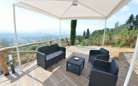 Villa Orchidea: Property, Real Estate, House, Room, Furniture, Patio, Home, Building, Shade, Estate