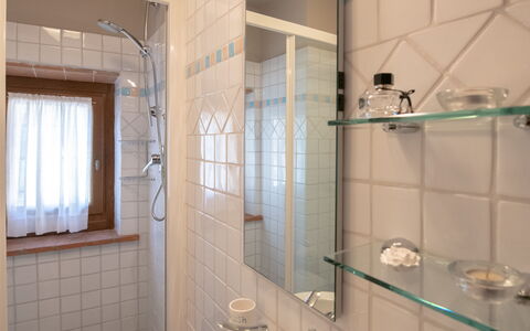 Villa Solaria: Mirror, Tap, Plumbing Fixture, Sink, Property, Bathroom Sink, Bathroom, Window, Building