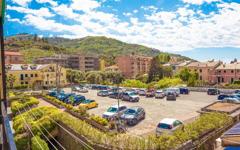 Giulia Apartment 2 - Levanto: Town, Human Settlement, Transport, City, Building, Sky, Urban Area, Real Estate, Mountain, Residential Area