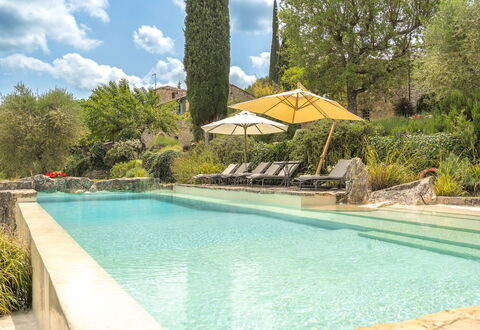 Camporempoli: Swimming Pool, Shrub, Garden, Water Feature, Landscaping, Eco Hotel, Resort, Estate, Hacienda, Backyard