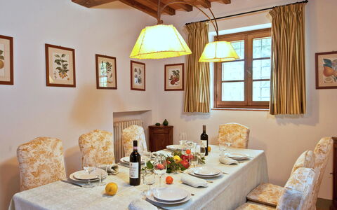 Casavecchia: Table, Furniture, Tableware, Property, Window, Chair, Picture Frame, Tablecloth, Interior Design, Plate