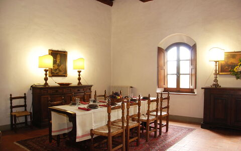 Malmantile: Room, Property, Building, Furniture, Interior Design, Dining Room, Table, Ceiling, House, Floor