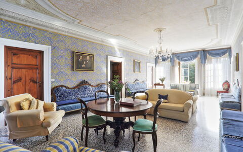 Villa Clara 20: Living Room, Room, Property, Interior Design, Building, Furniture, House, Ceiling, Yellow, Real Estate