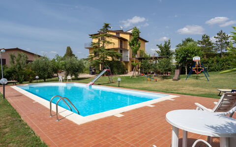 San Piero: Water, Sky, Property, Building, Plant, Cloud, Swimming Pool, Tree, Outdoor Furniture, Leisure